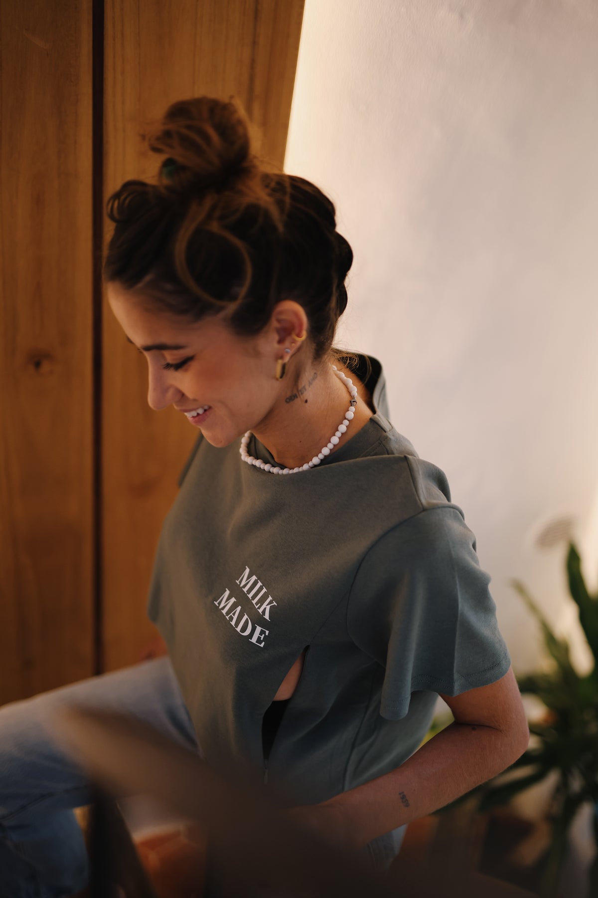 T-shirt d'allaitement LOUISE - 100% coton