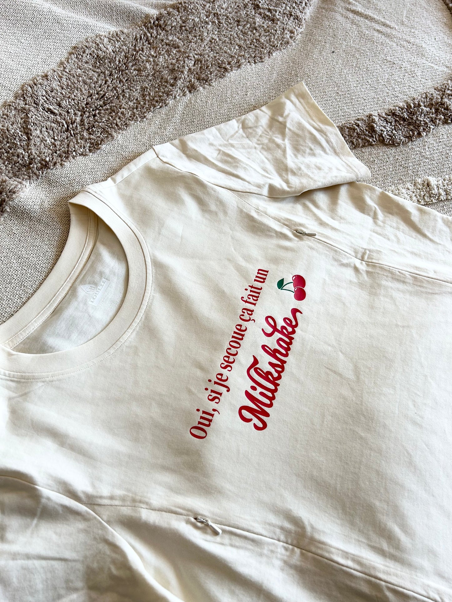 T-shirt Colette beige - 100% coton