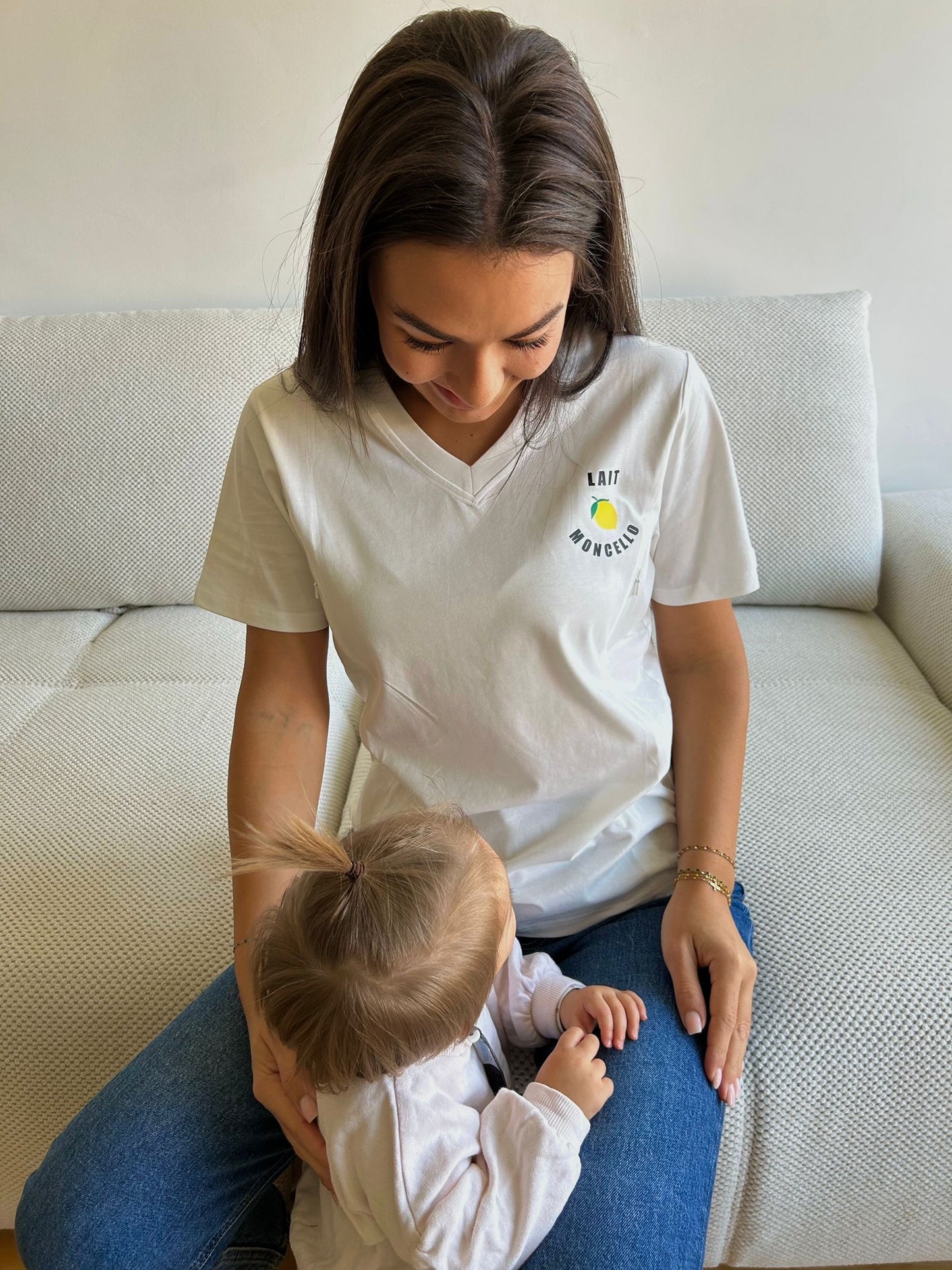 T-shirt d'allaitement JACKIE - 100% coton