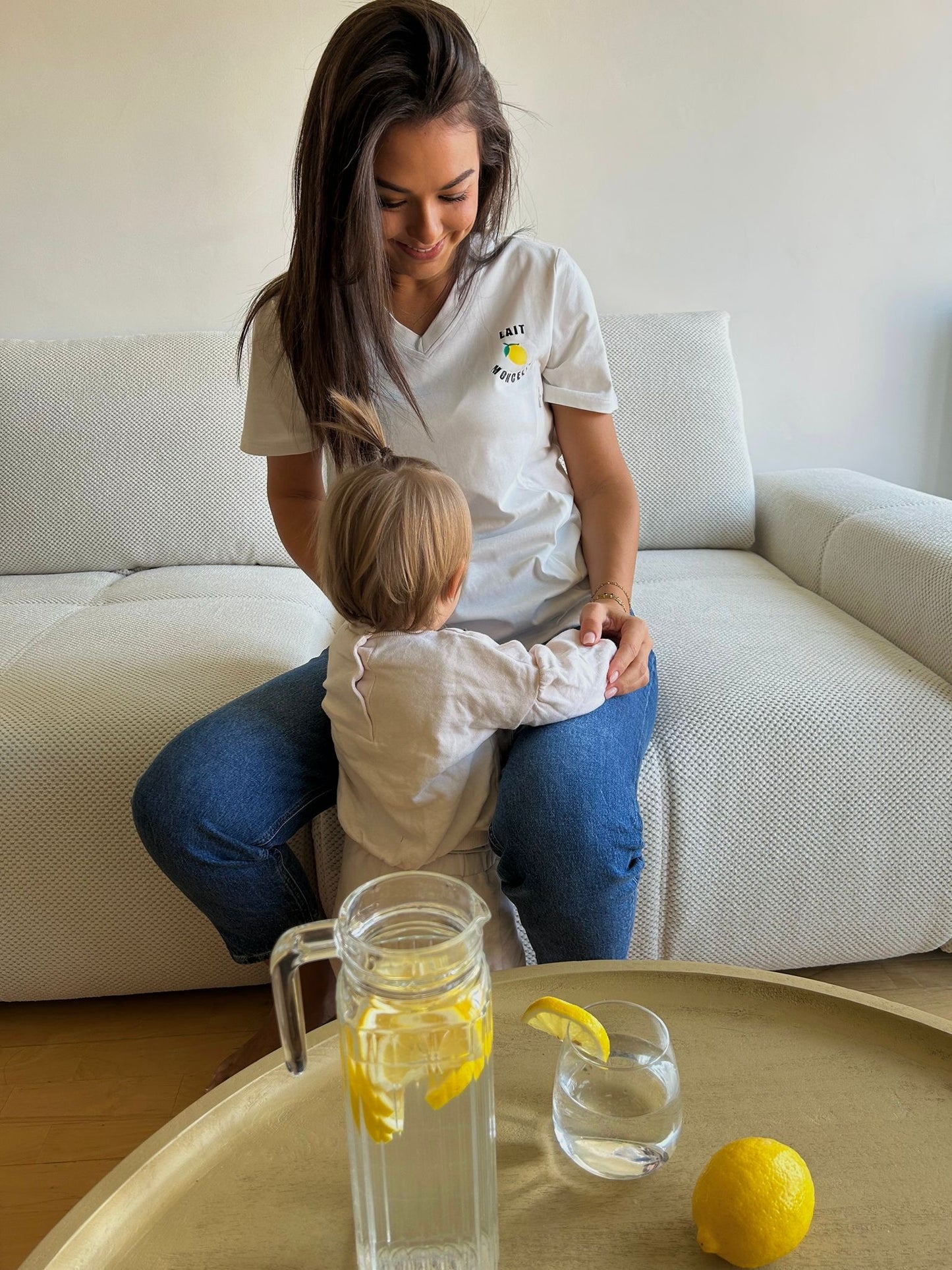T-shirt d'allaitement JACKIE - 100% coton