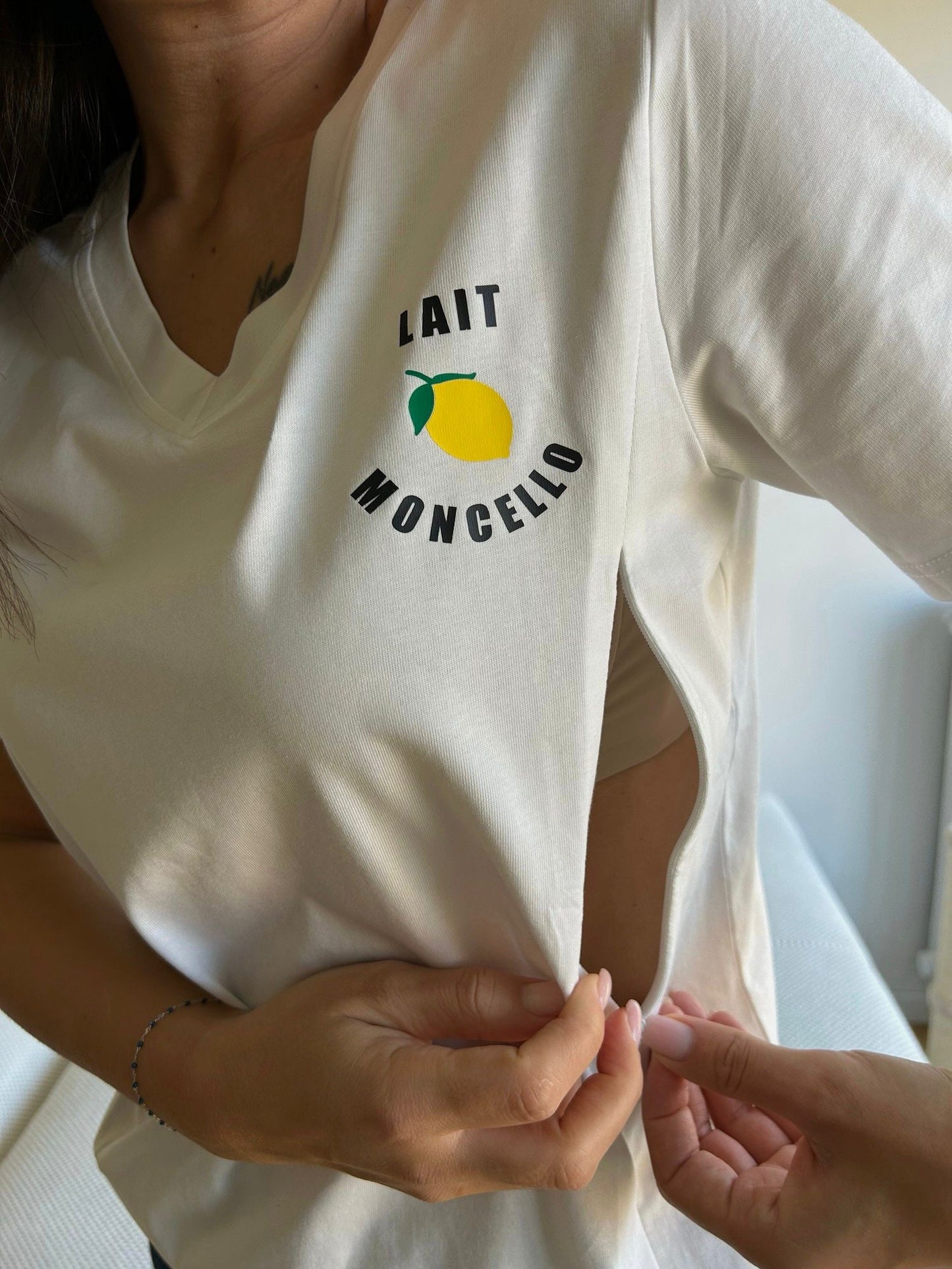 T-shirt d'allaitement JACKIE - 100% coton