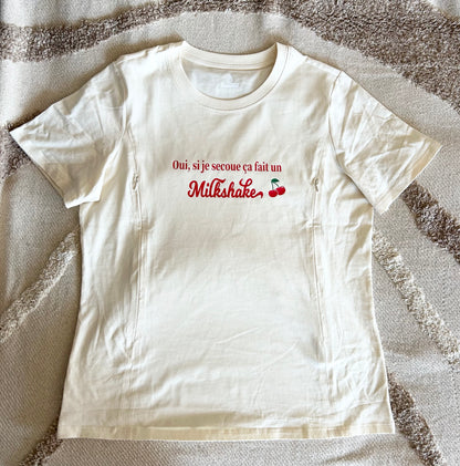 T-shirt Colette beige - 100% coton
