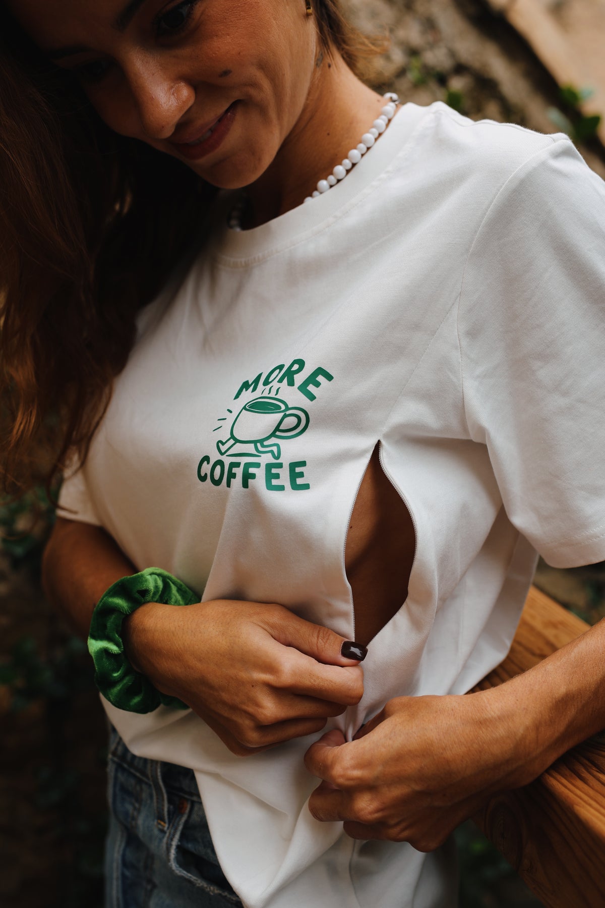 T-shirt d'allaitement MARGUERITE - 100% coton