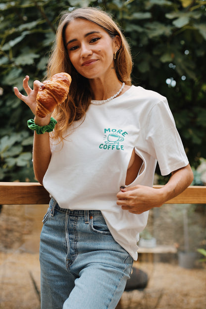 T-shirt d'allaitement MARGUERITE - 100% coton