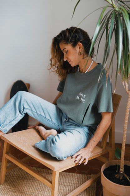 T-shirt d'allaitement LOUISE - 100% coton