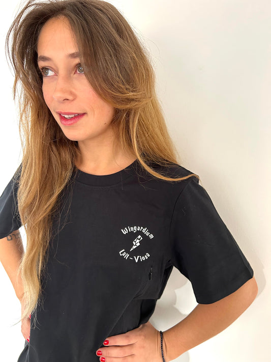 T-shirt d'allaitement JENNY noir - 100% coton