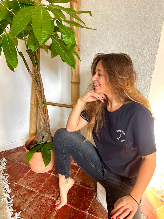 T-shirt d'allaitement JENNY noir - 100% coton