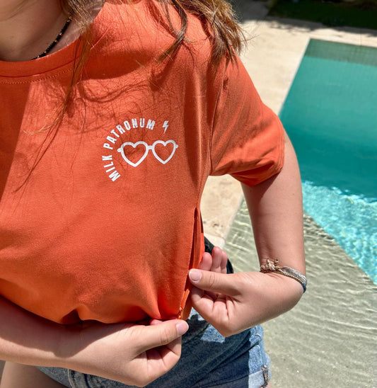 T-shirt d'allaitement CLEMENCE - 100% coton