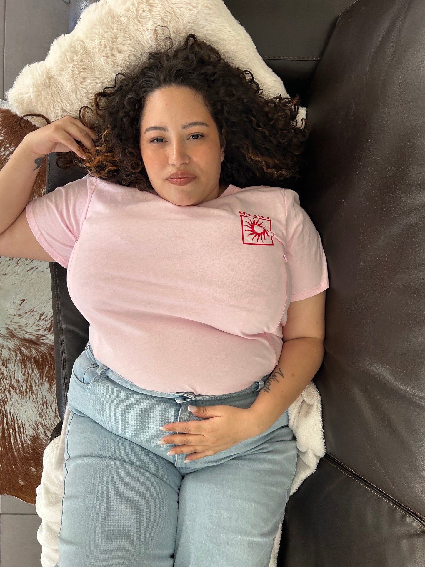 T-shirt d'allaitement OLYMPE- 100% coton