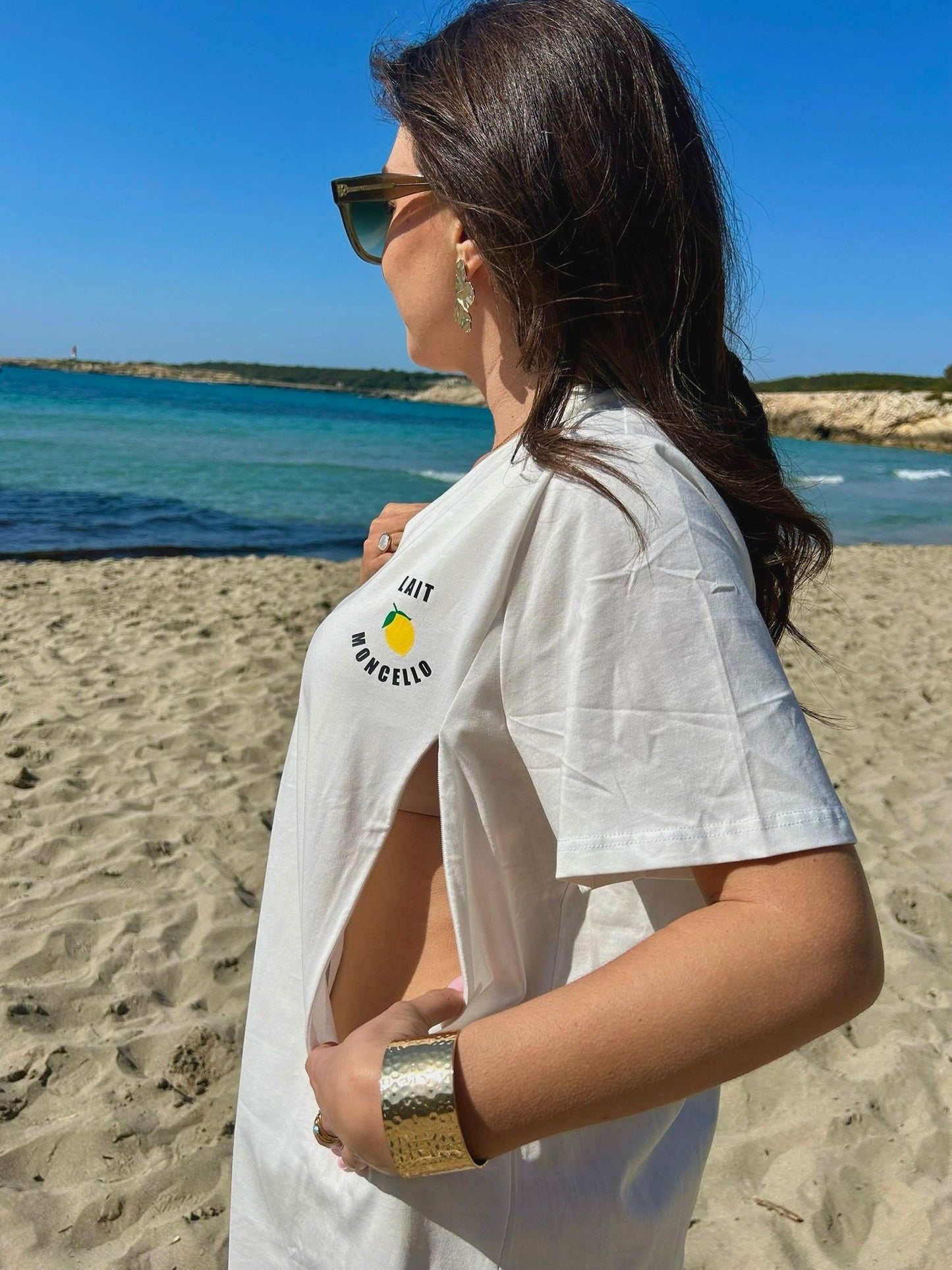 T-shirt d'allaitement JACKIE - 100% coton