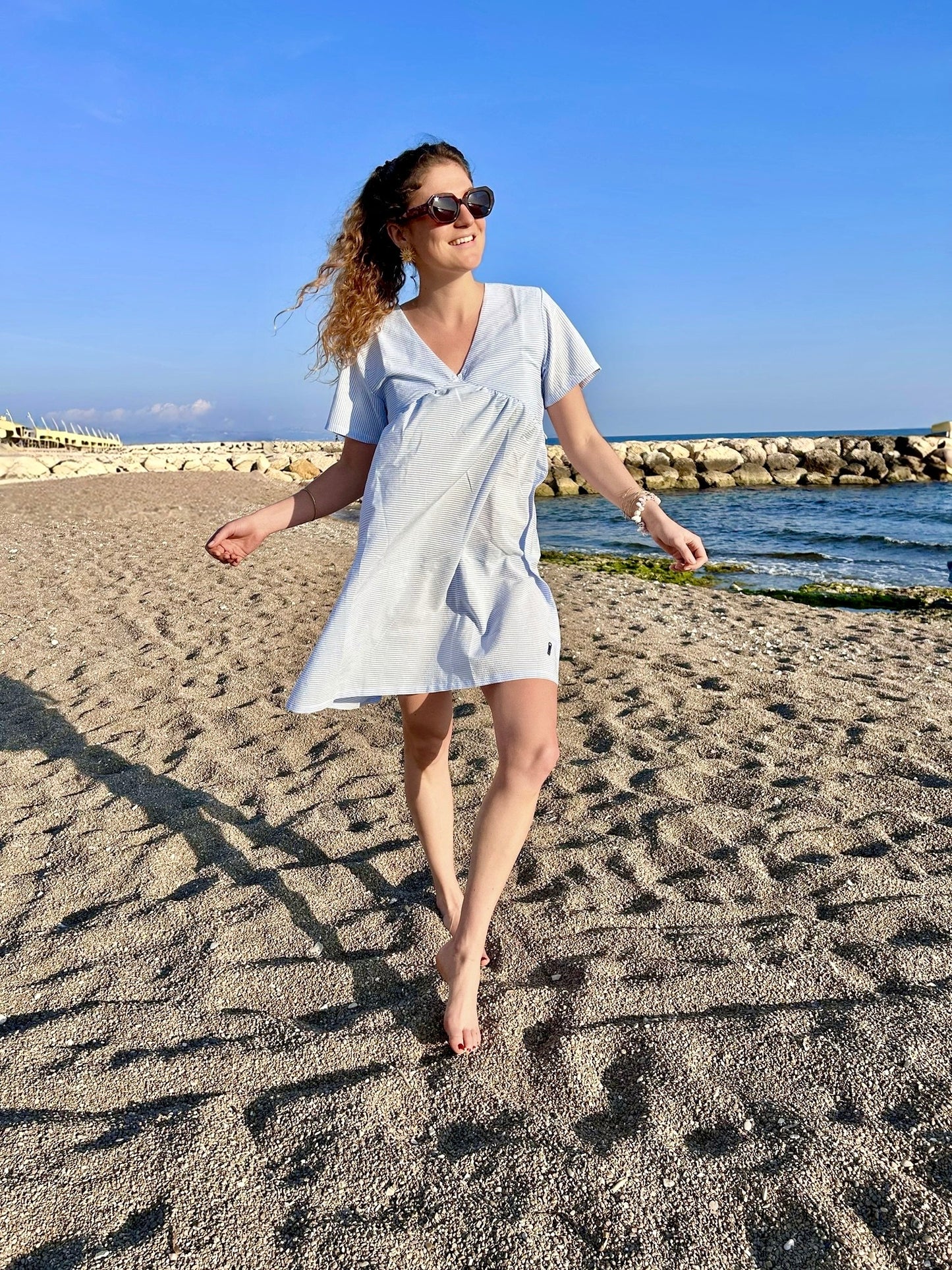 Robe chemise d'allaitement ELISE